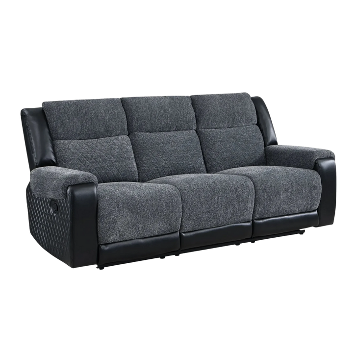 U5914 Grey/Black Recliners Sofa