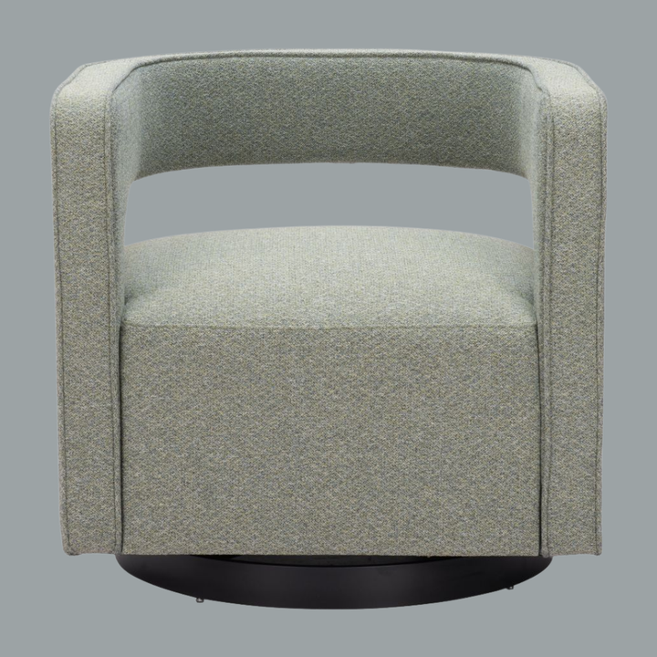 Velvet Swivel Accent Chair – Sage Green Elegance | Modern Lounge Seating | Trufairs