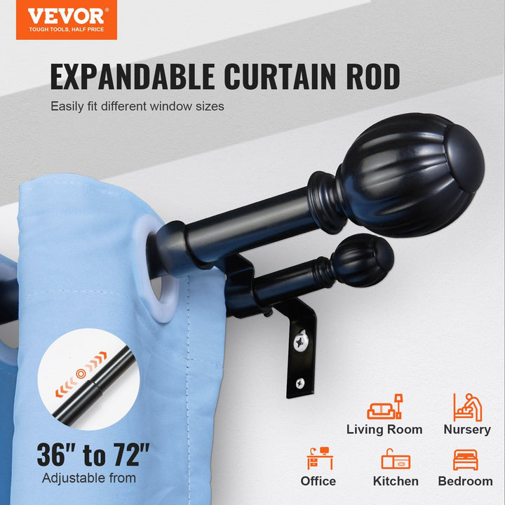 VEVOR Double Rod Curtain