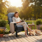 Adirondack Chair Cushion for High Back Rocking Chairs – Waterproof All-Weather Outdoor Patio Garden Porch Seat & Back Cushion Set | Trufairs