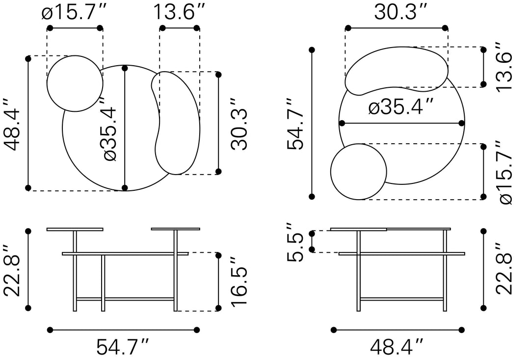 Viken Coffee Table Multicolor