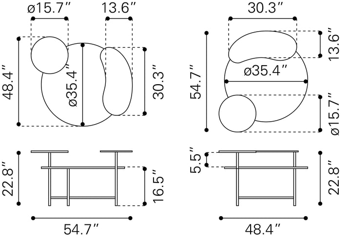 Viken Coffee Table Multicolor