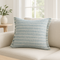Premium 24" x 24" Blue Zippered Coastal Indoor Outdoor Throw Pillow with Polyester Fill