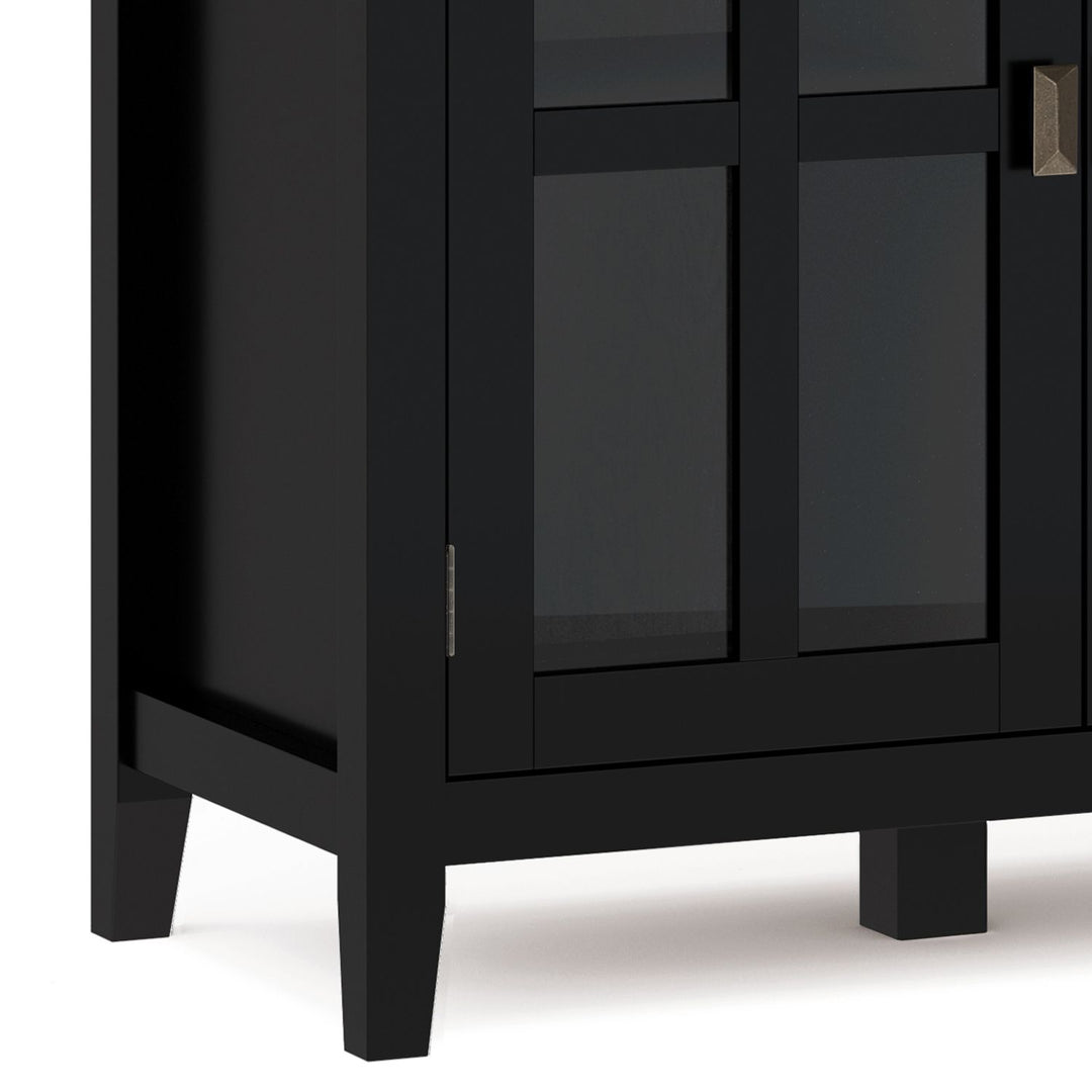 Artisan - Wide 4 Door Storage Cabinet - Black