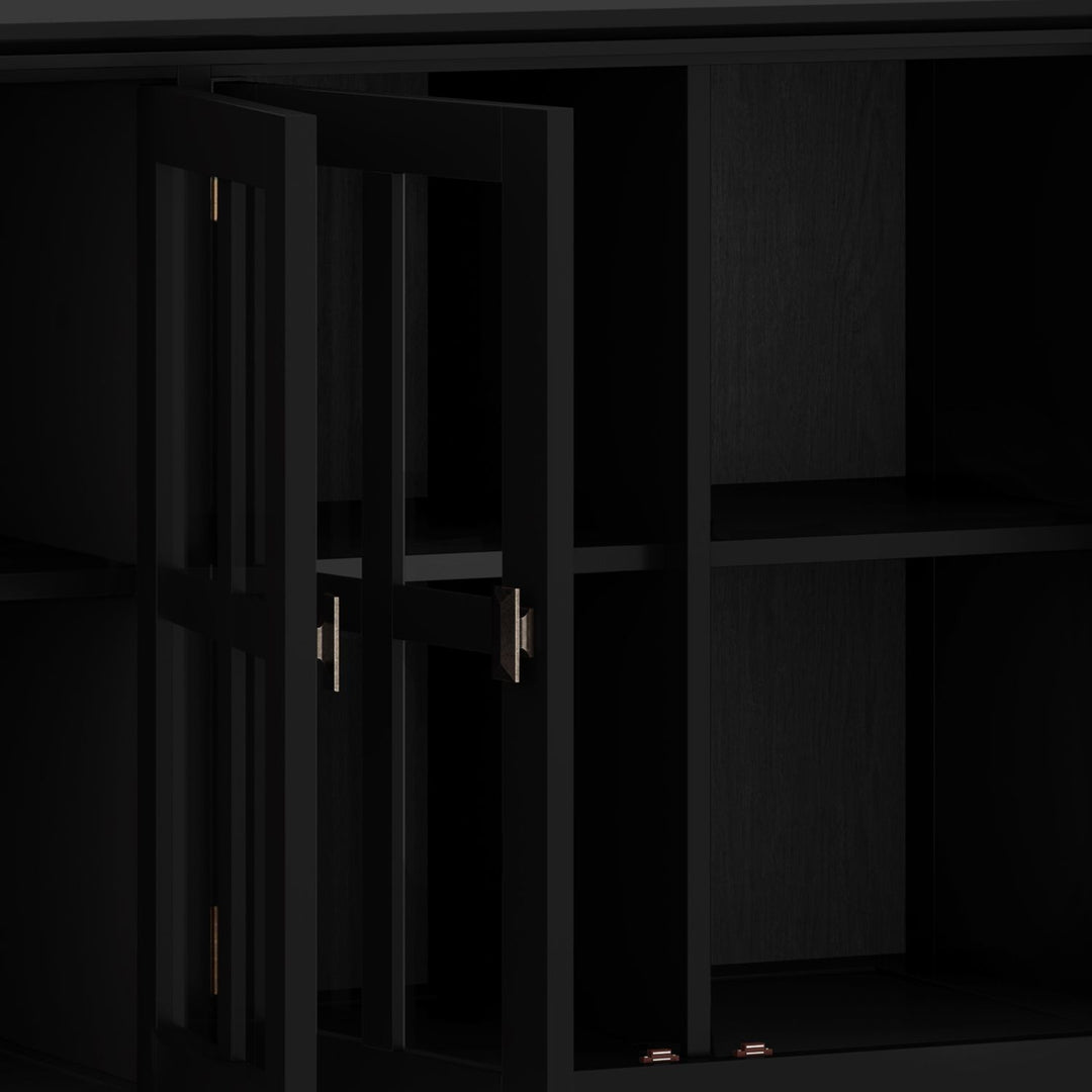 Artisan - Wide 4 Door Storage Cabinet - Black