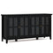 Artisan - Wide 4 Door Storage Cabinet - Black