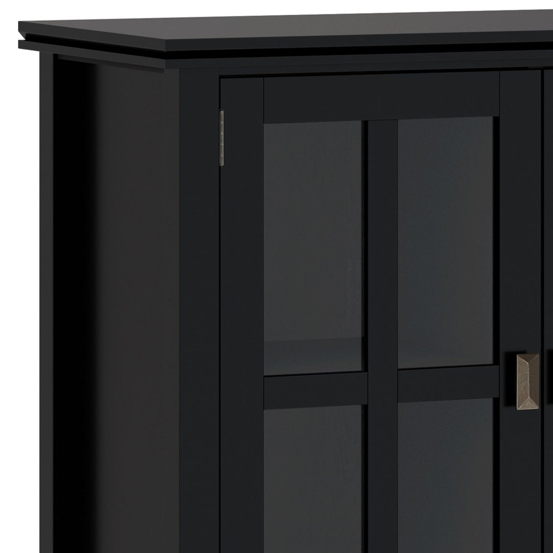 Artisan - Wide 4 Door Storage Cabinet - Black