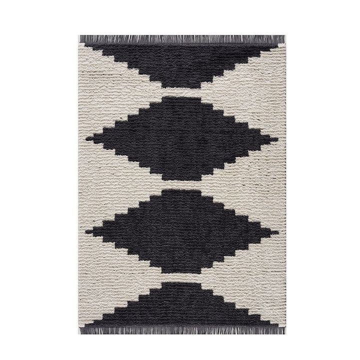Black & Ivory Modern Area Rug