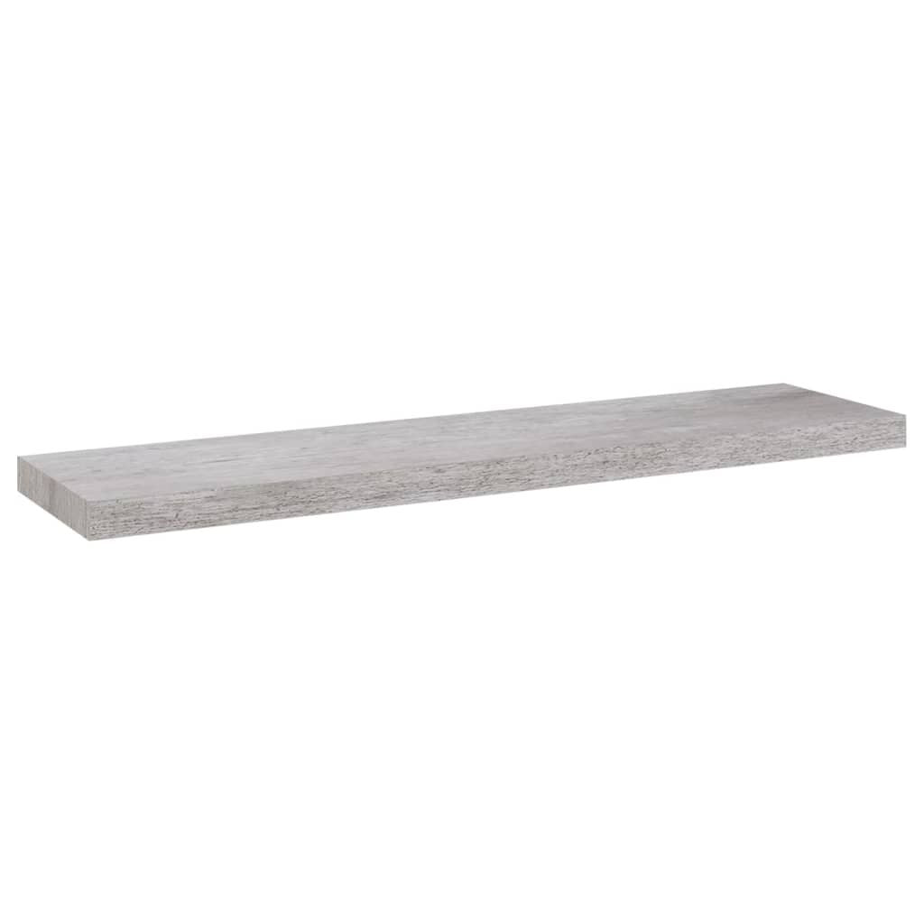 Floating Wall Shelves 4 pcs Concrete Gray 35.4"x9.3"x1.5" MDF
