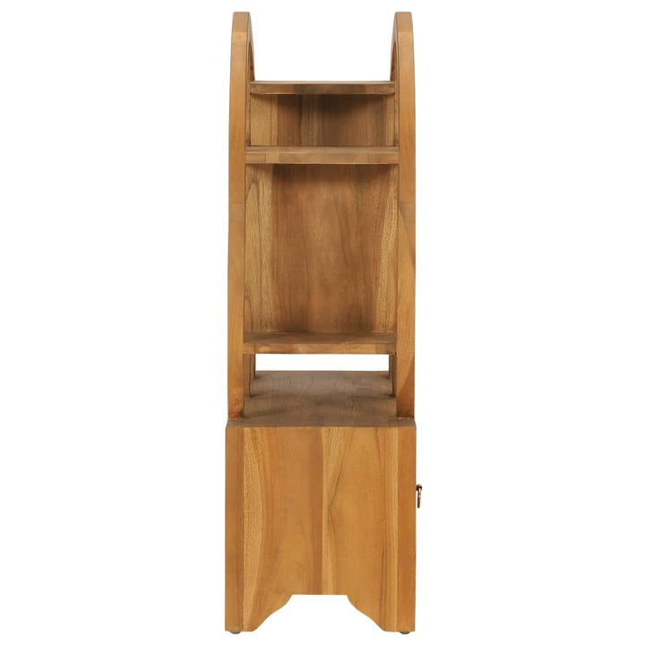 Cabinet with Yin Yang Shelf 26.8"x10.2"x32.7" Solid Wood Teak