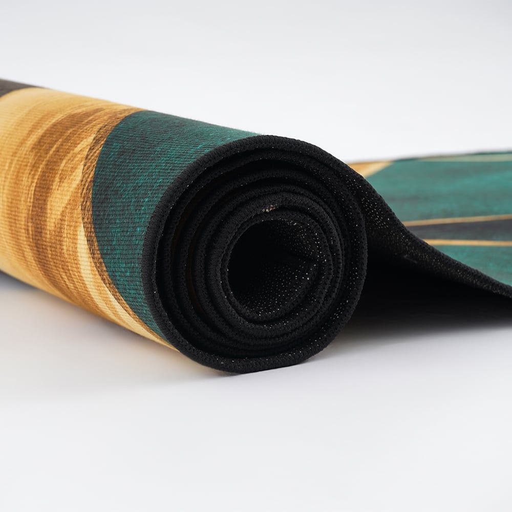 5' x 7' Green&Black&Gold Modern Geometirc Rectangle Indoor Area Rug Living Room&Bedroom