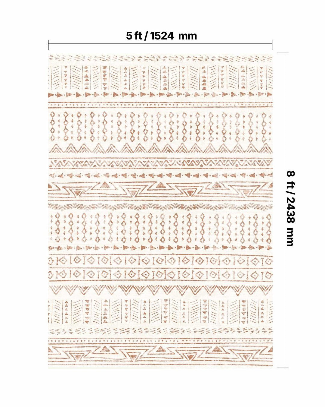 Large Area Rug 5 x 8 ft Anti-Skid and Tear-Resistant Floor Mat Modern Beige