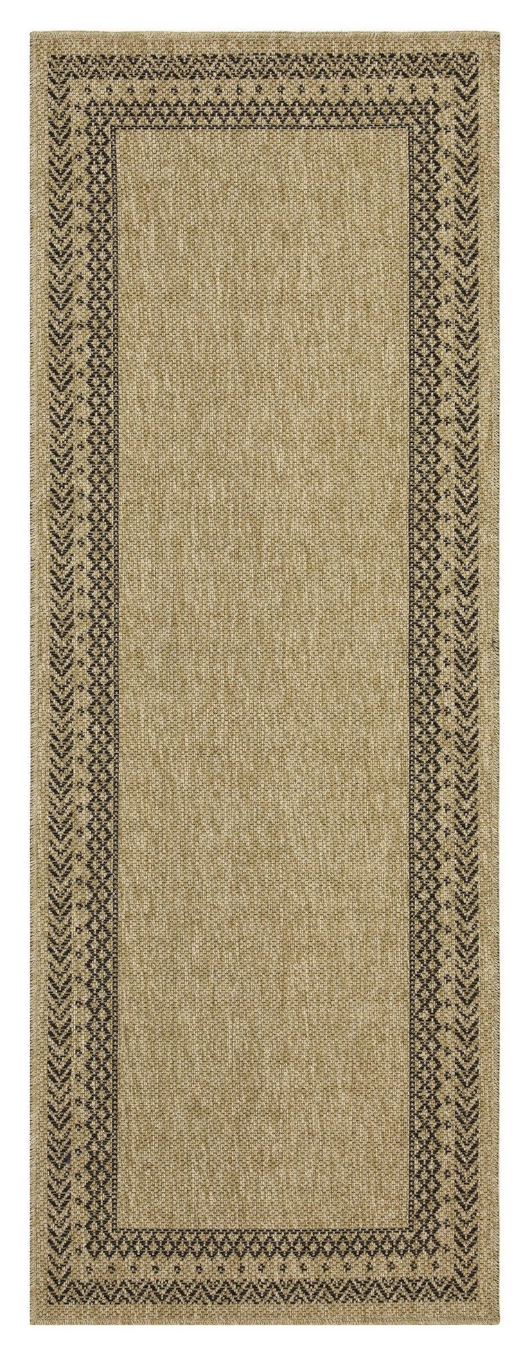 Earth GC_NTL1006 Jute/Black 7 ft. 10 in. x 10 ft. 3 in. Indoor/Outdoor Area Rug