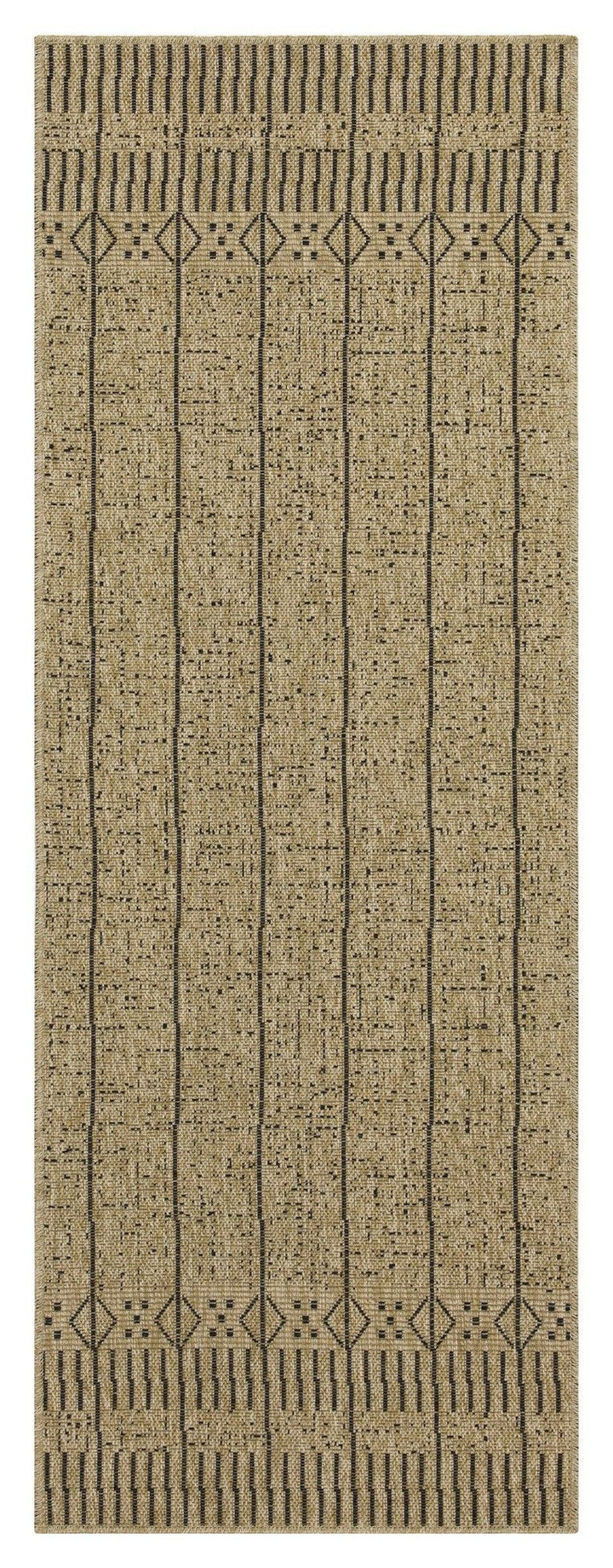 Earth GC_NTL1008 Jute/Black 7 ft. 10 in. x 10 ft. 3 in. Indoor/Outdoor Area Rug