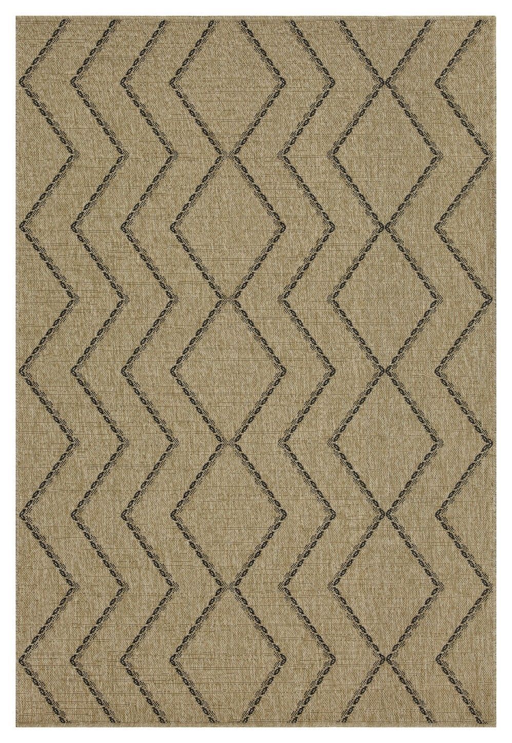 Earth GC_NTL1010 Jute/Black 7 ft. 10 in. x 10 ft. 3 in. Indoor/Outdoor Area Rug