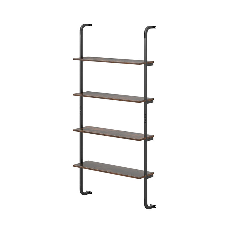 Industrial Style Shelving with Metal Frame for Living Room Kitchen
