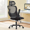 Mesh Ergonomic Office Chair with Flip-Up Arms – Adjustable Headrest & Lumbar Support | Home/Executive Computer Desk Chair | Trufairs