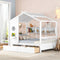 Wooden Full Size House Bed with 2 Drawers,Kids Bed with Storage Shelf