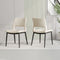 Minimalist Black PU Leather Dining Chairs – Comfort & Modern Style | Metal Leg Dining Set | Trufairs