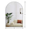 Arched Deep Frame Wall Mirror – Modern Statement Decor | Large Metal-Framed Mirror | Trufairs