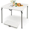 Folding Camping Table with All-Weather HDPE Tabletop and Rustproof Steel Frame