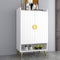 Nordic 5-Tier Entryway Shoe Storage Cabinet – Doors & Open Shelves | Modern White Organizer | Trufairs