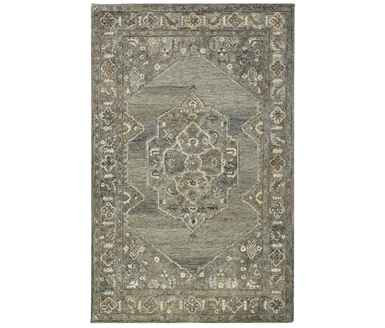 Vestige Kersey Brown Hand-Tufted Wool Blend Area Rug 9'x13'