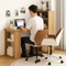 Premium 48" Multi-Functional Computer Workstation with 6-Tier Storage System - Ultimate Space-Saving Office Desk with Integrated Bookcase and CPU Stand