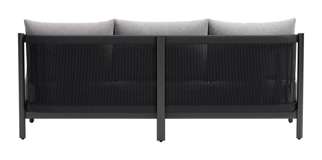 Elegant Comfort Sofa – Weatherproof Gray | Modern Seating | Trufairs