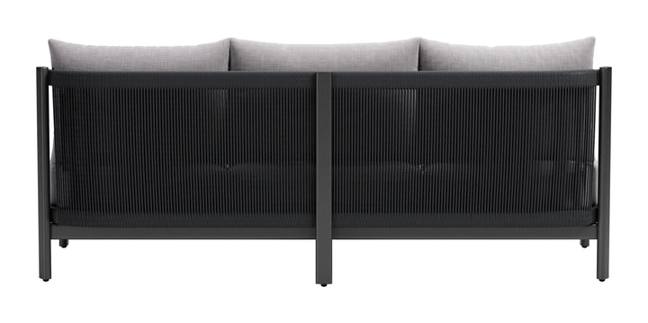 Elegant Comfort Sofa – Weatherproof Gray | Modern Seating | Trufairs