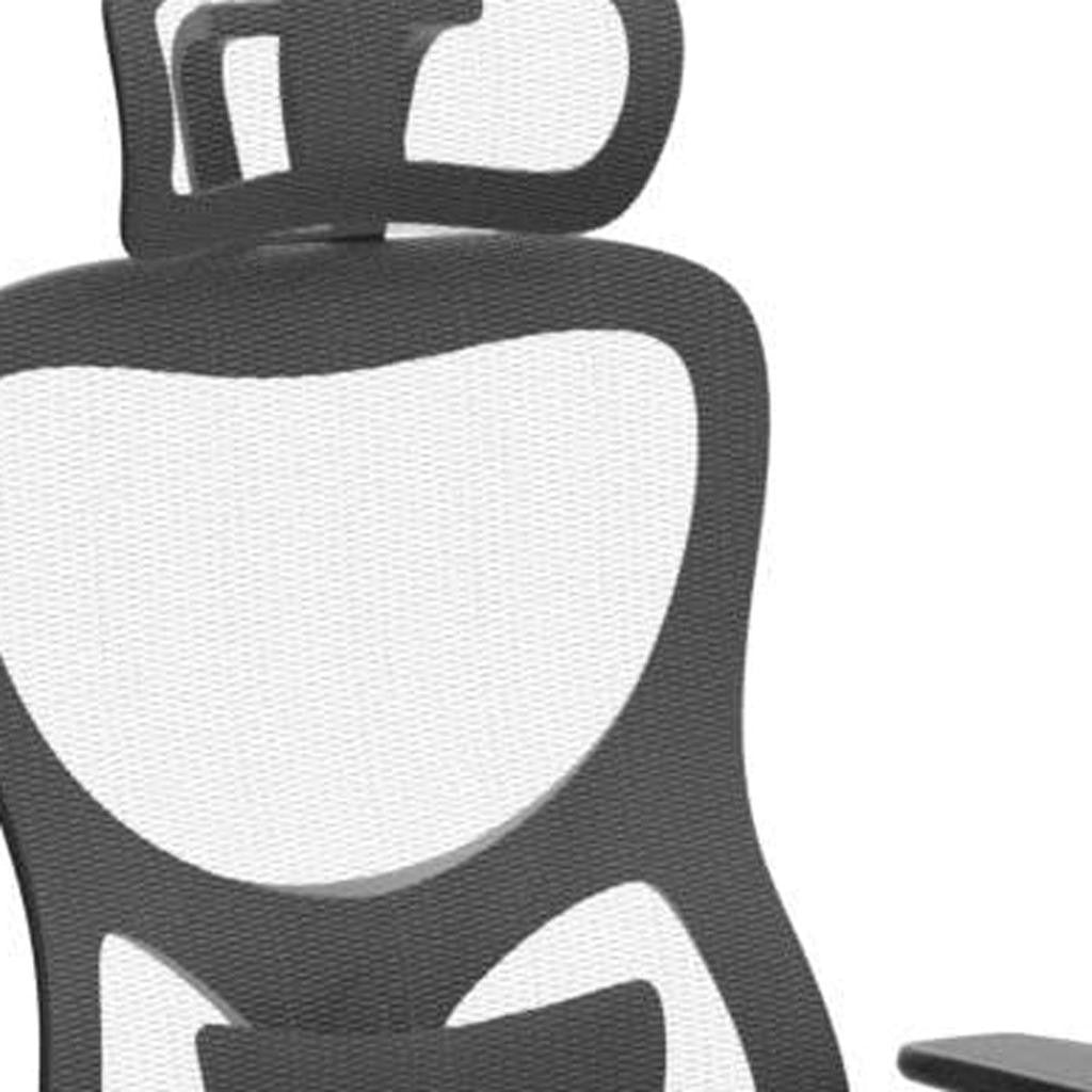 Ergonomic Mesh Office Chair High Back Computer Desk Chair Adjustable Headrest Lumbar Support 3D Armrests Black