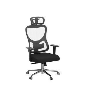 Ergonomic Mesh Office Chair High Back Computer Desk Chair Adjustable Headrest Lumbar Support 3D Armrests Black