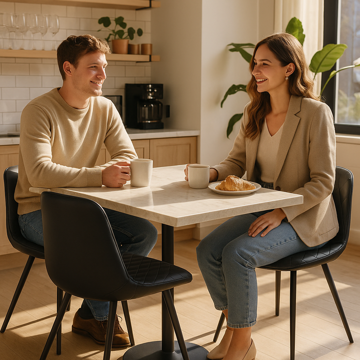 UrbanFlow Dining Bar Chair Set – Armless 2-Piece Versatile Seating | Kitchen, Café, Bar | Trufairs