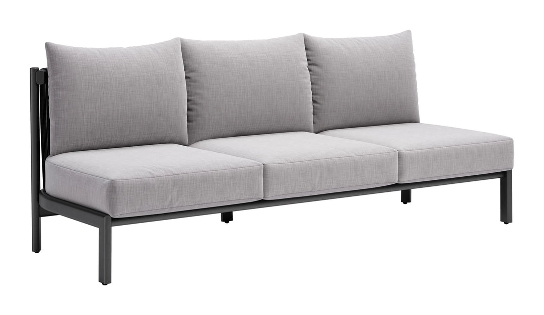Elegant Comfort Sofa – Weatherproof Gray | Modern Seating | Trufairs