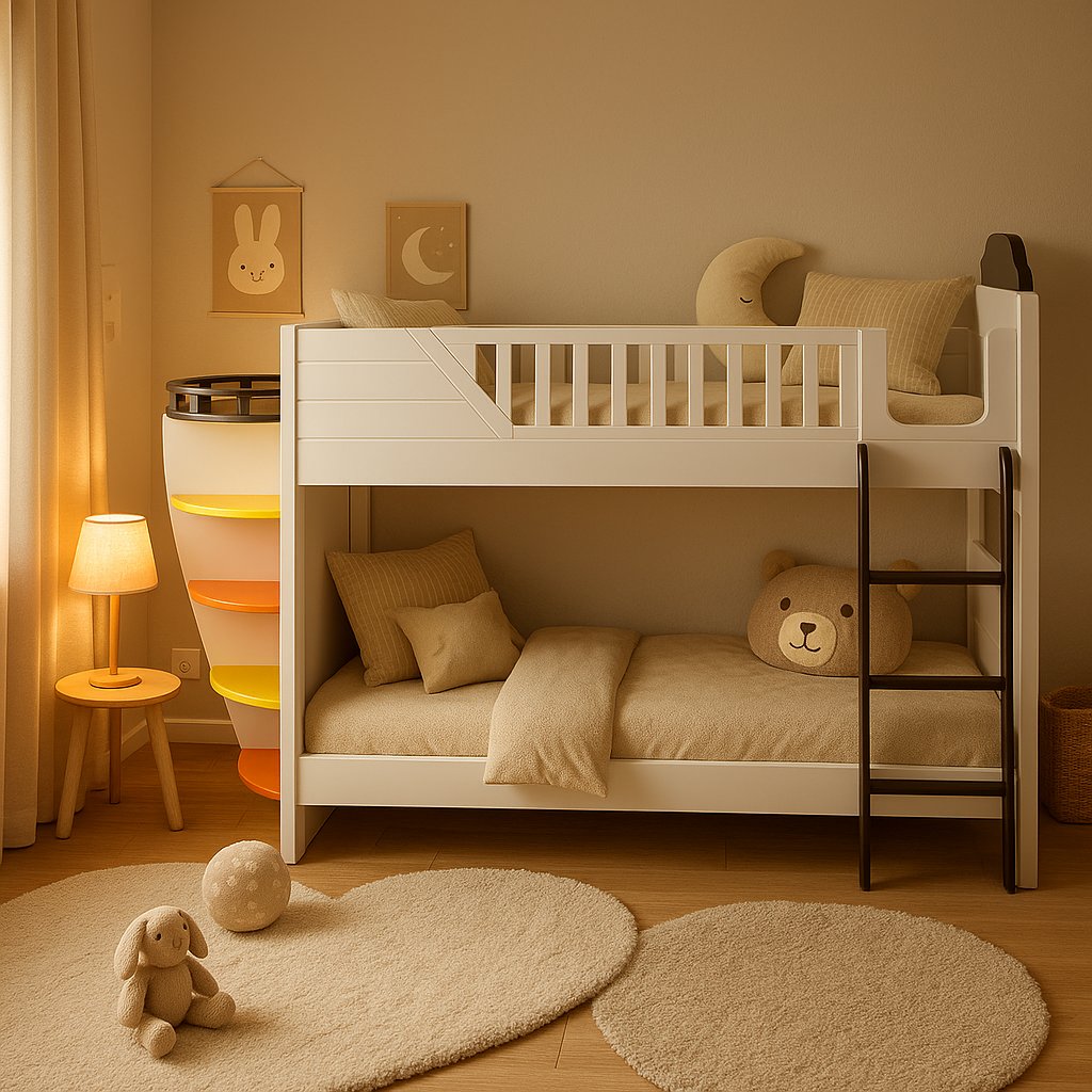 Stylish Twin Over Full Bunk Bed for Kids & Teens