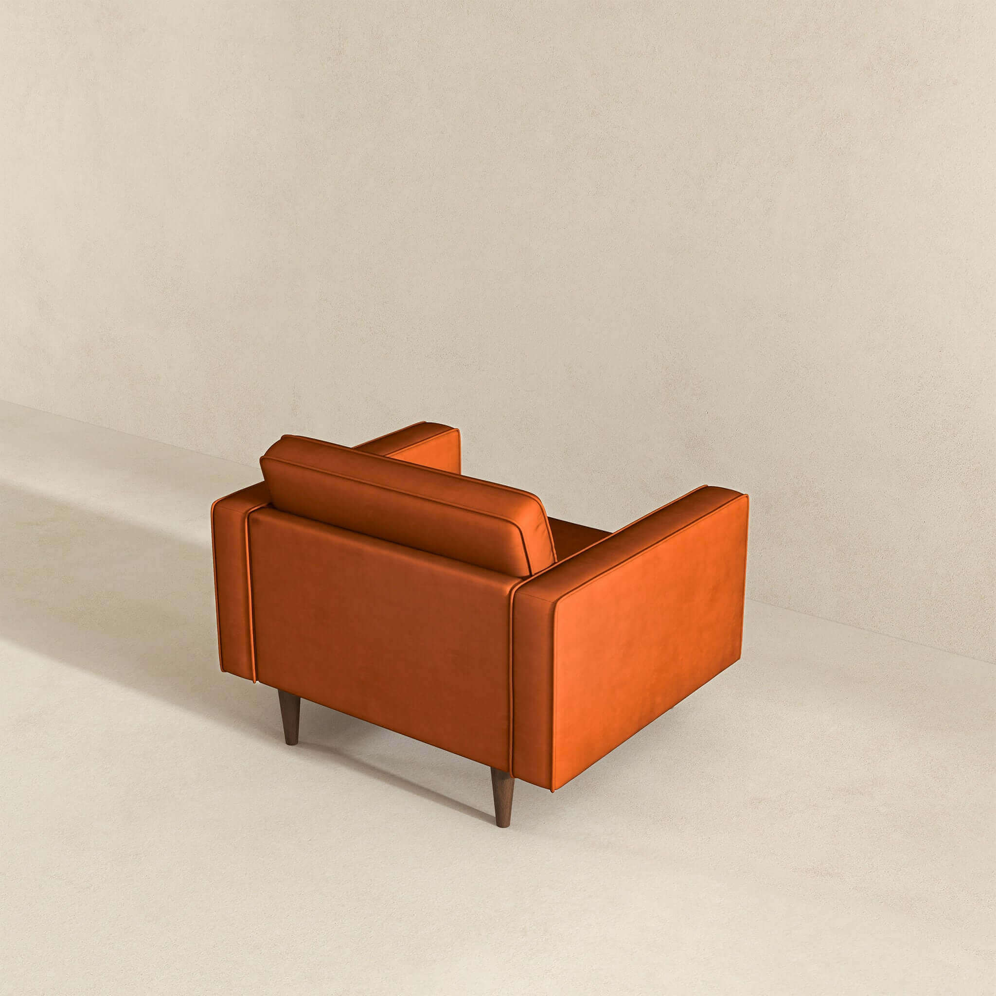 Casey Burnt Orange Velvet Lounge Chair