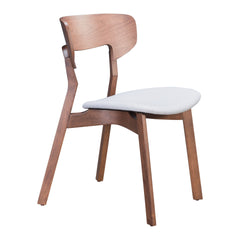 Russell Dining Chair (Set of 2) Walnut & Light Gray