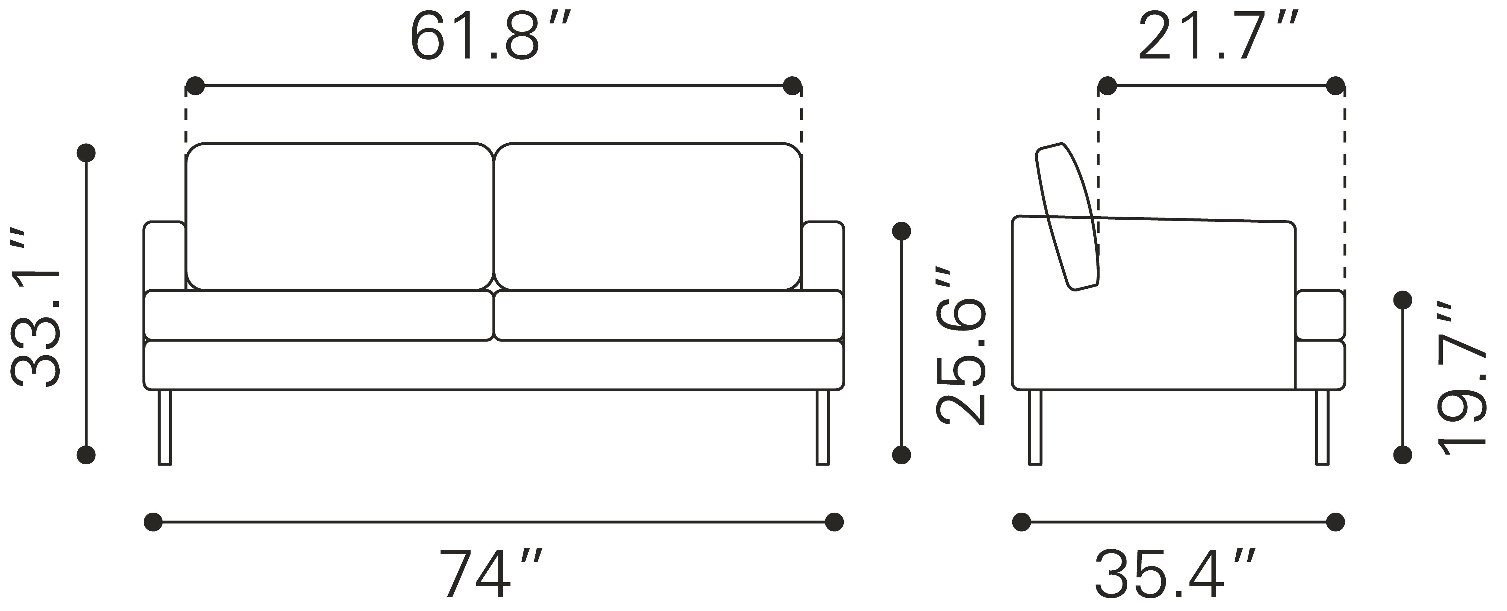 Decade Sofa Brown