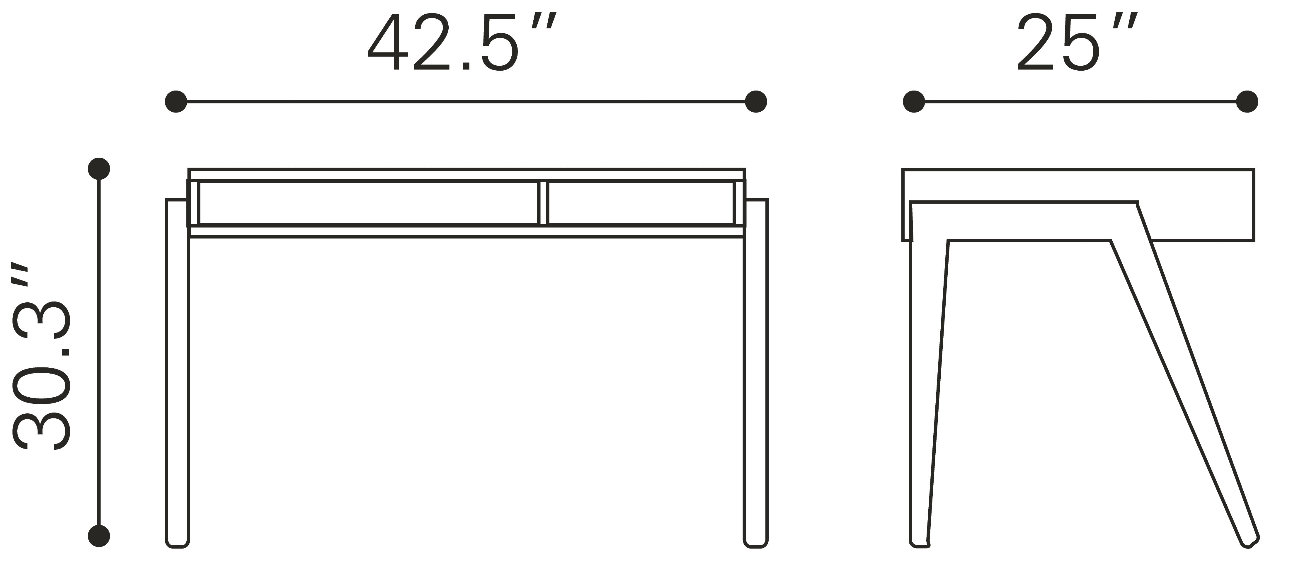 Linea Desk Walnut