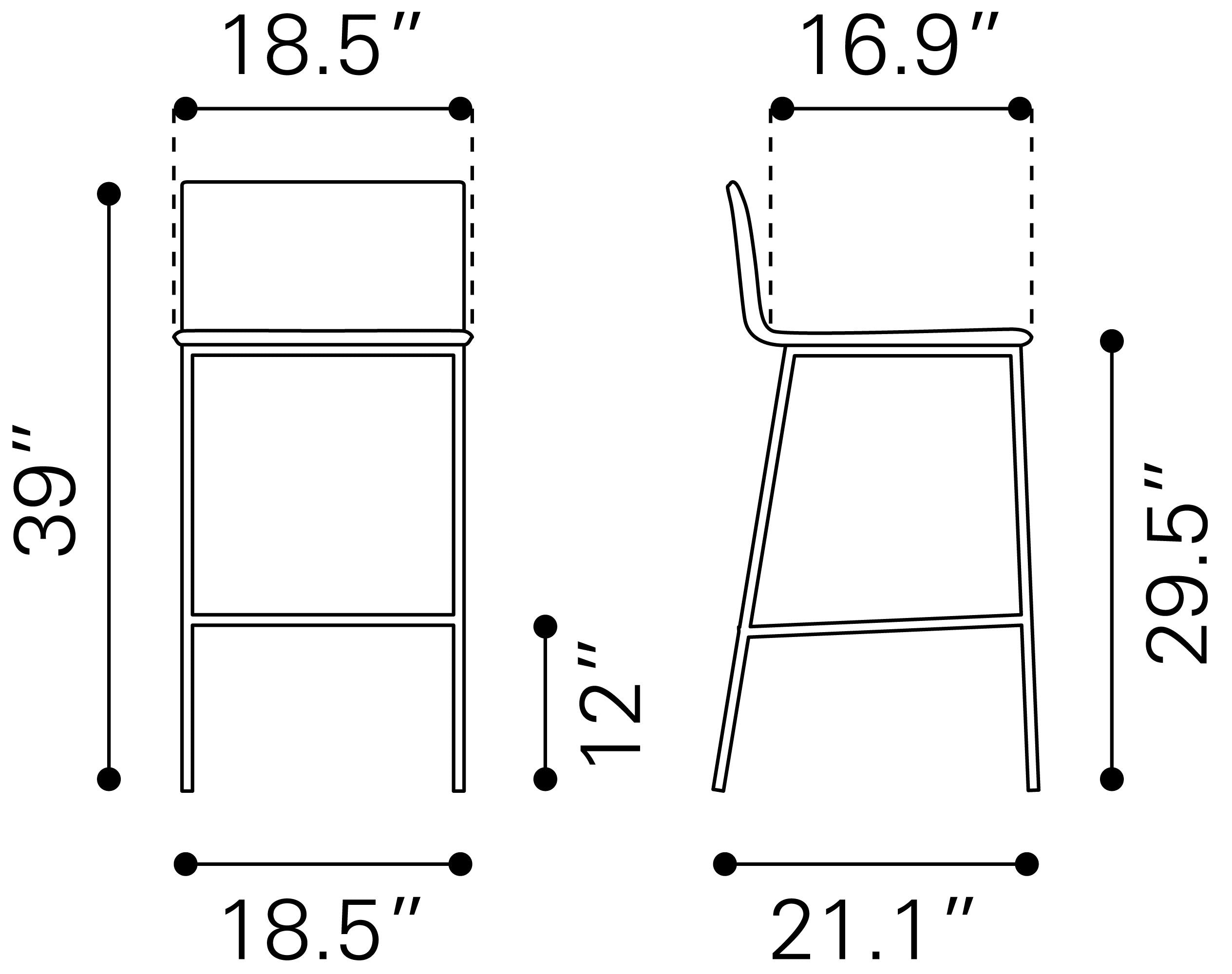 Marina Barstool White