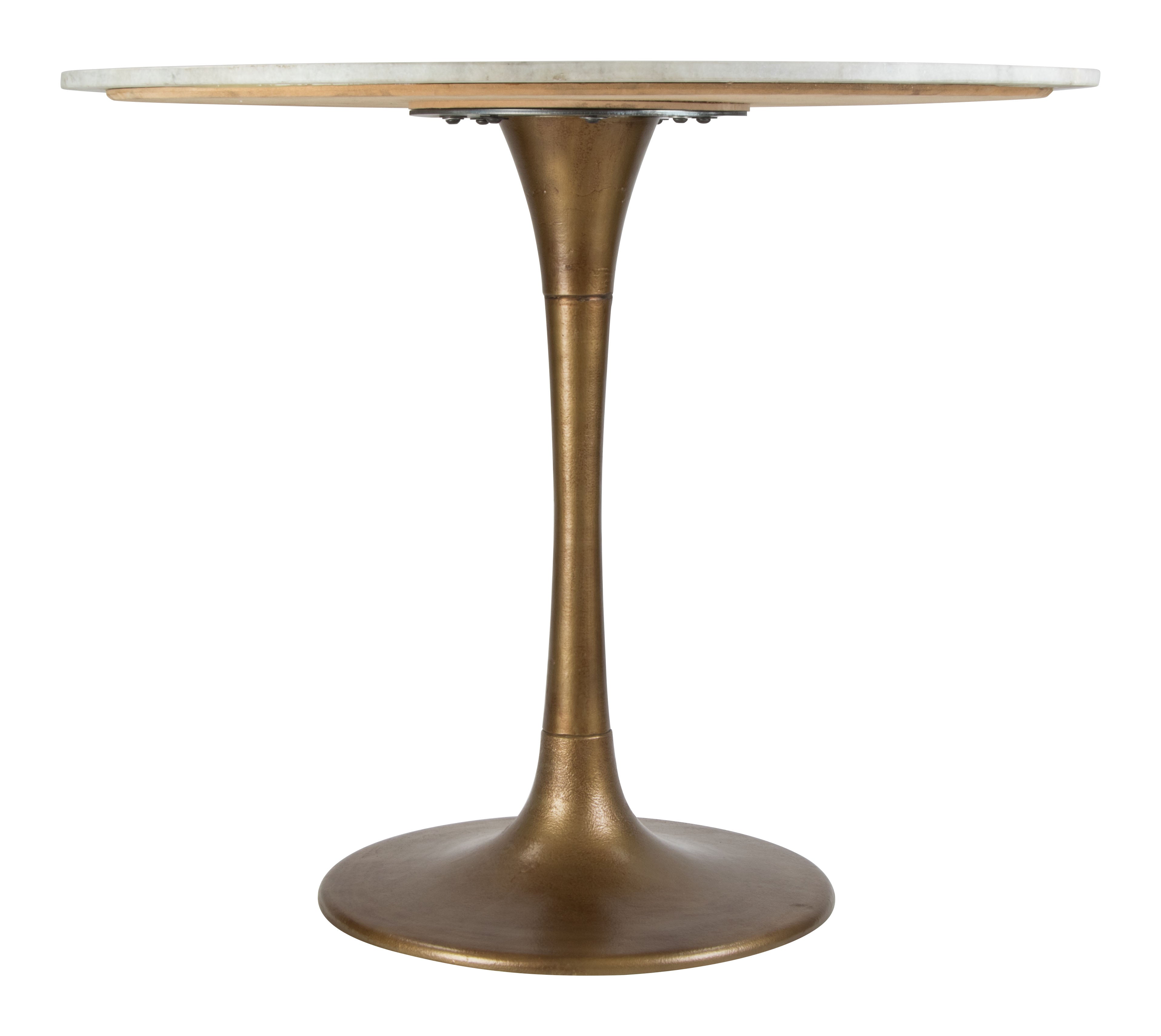 Fullerton Dining Table White & Gold