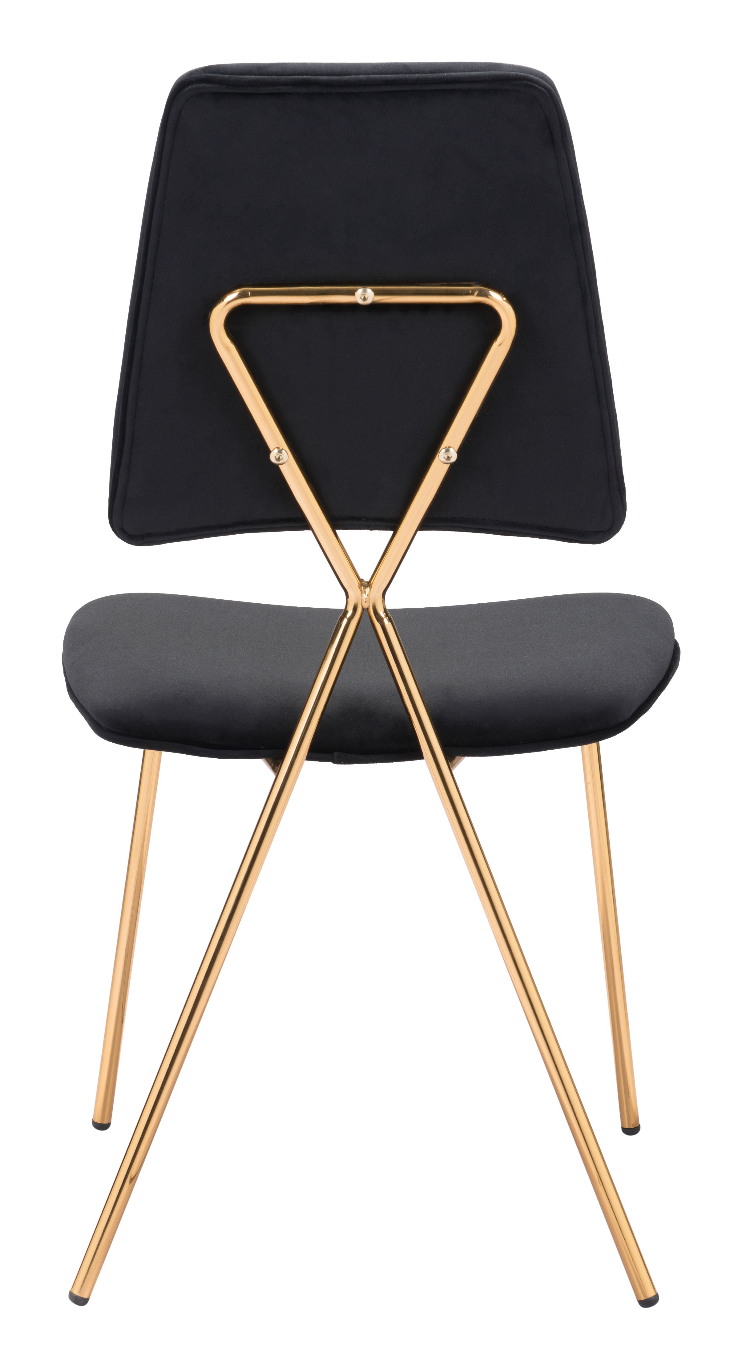 Chloe Dining Chair Black & Gold