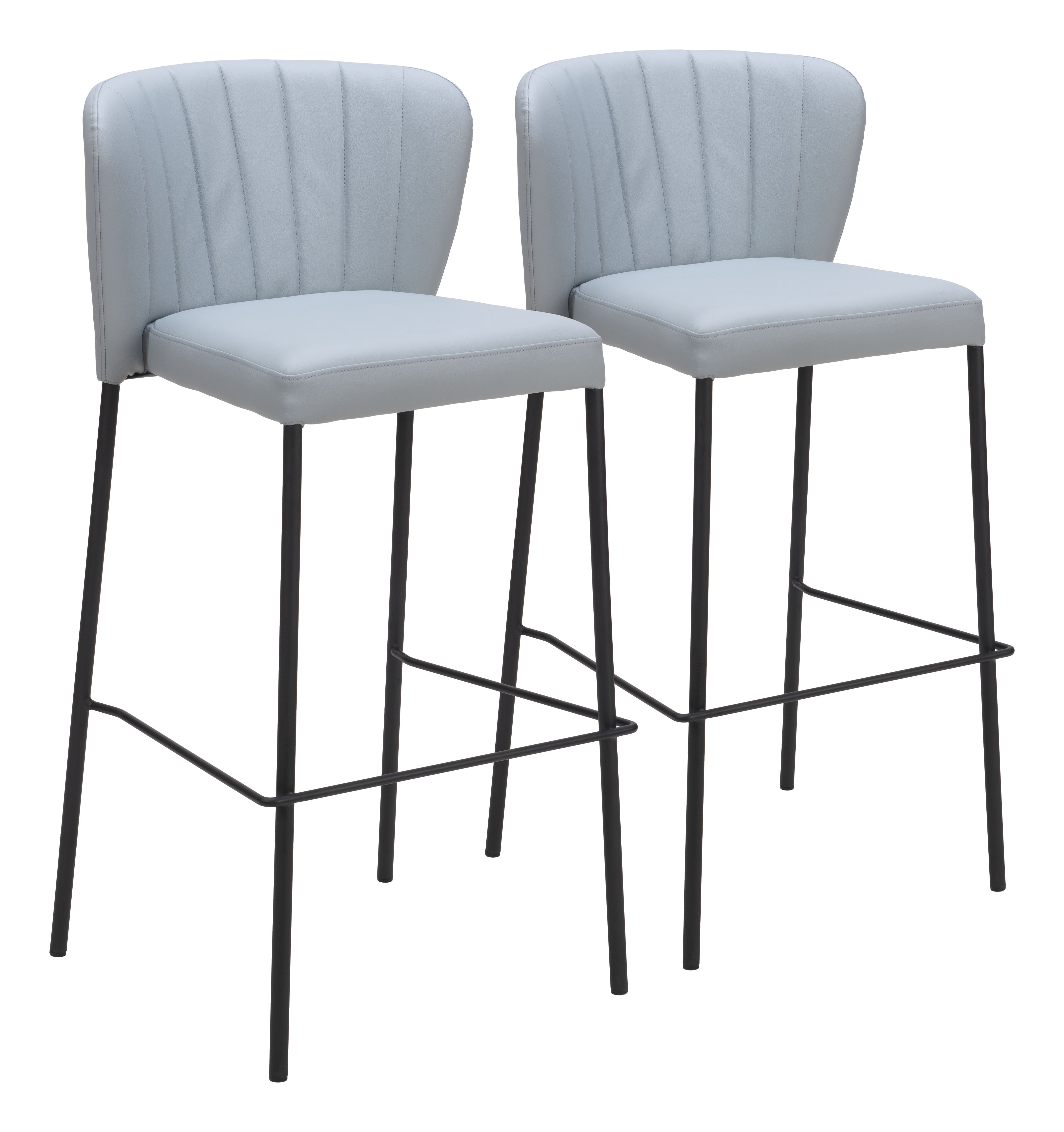 Linz Barstool (Set of 2) Gray