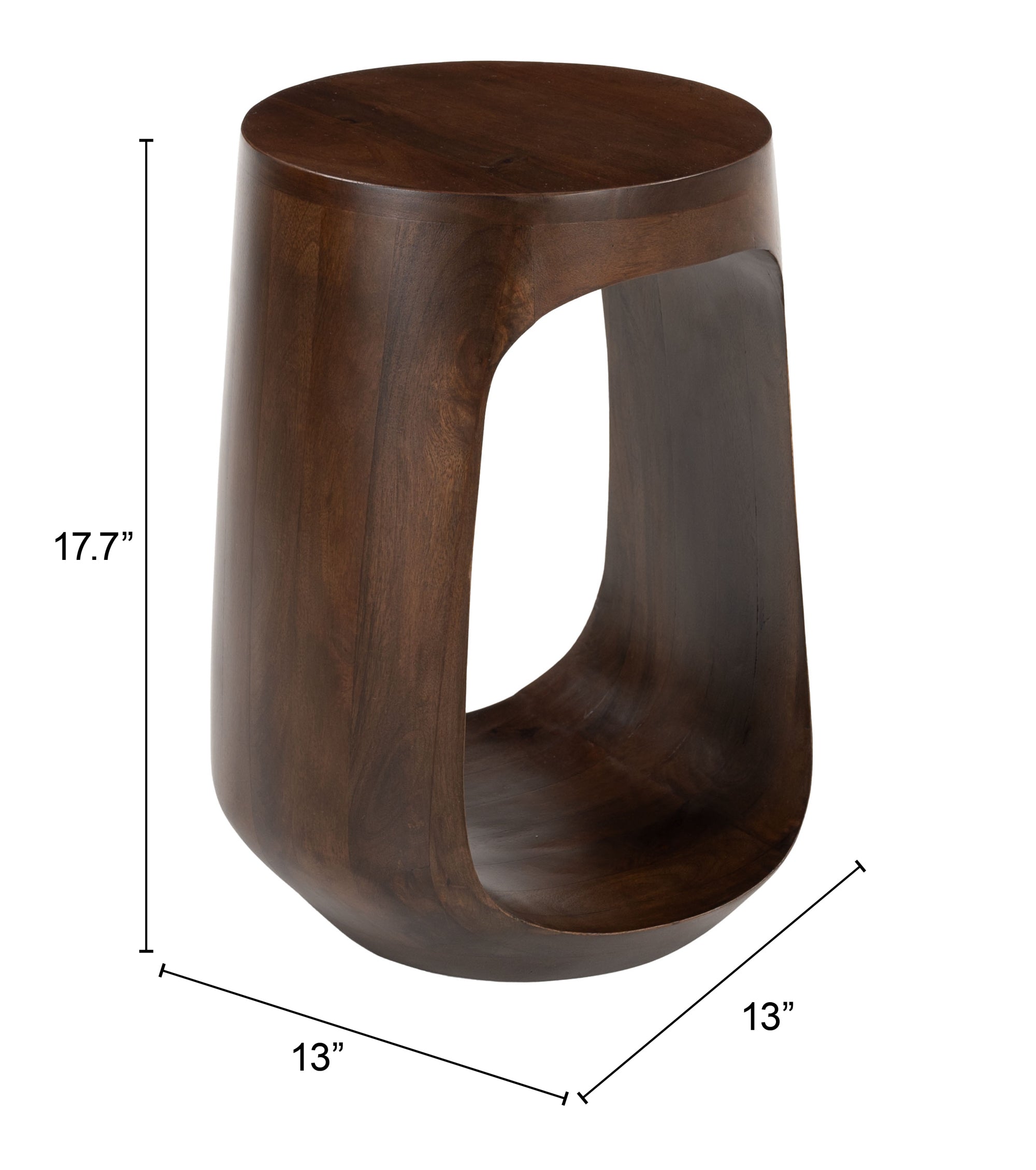 Okno Side Table Walnut