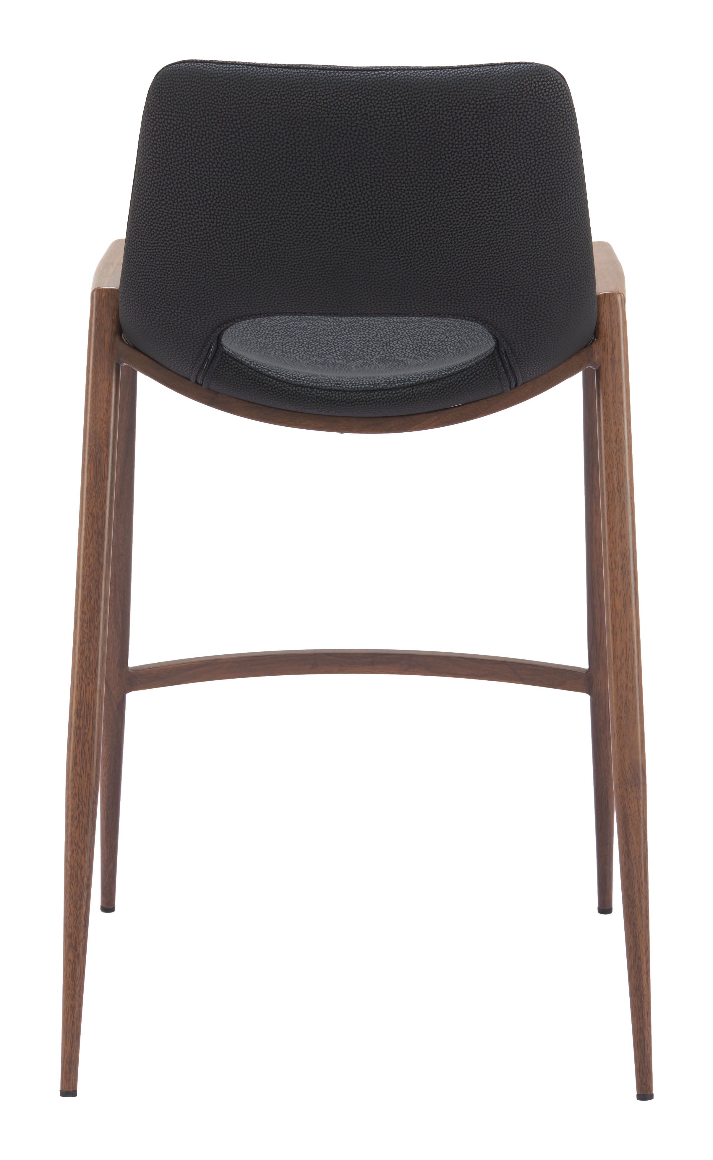 Desi Counter Stool Black & Walnut