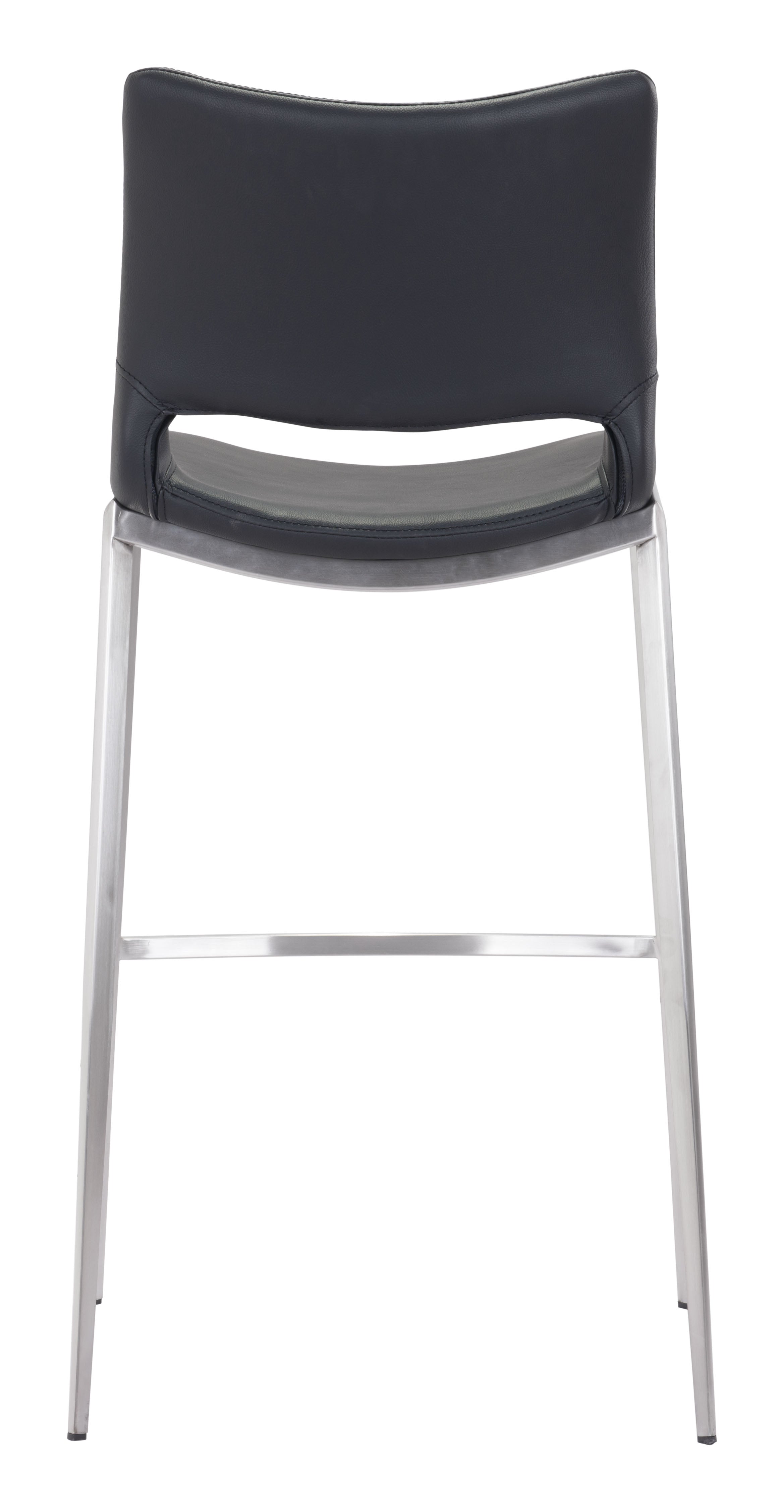 Ace Barstool Black & Silver