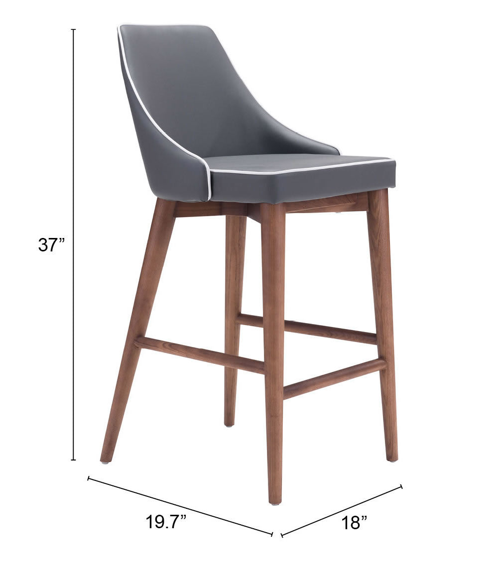 Moor Counter Stool Dark Gray