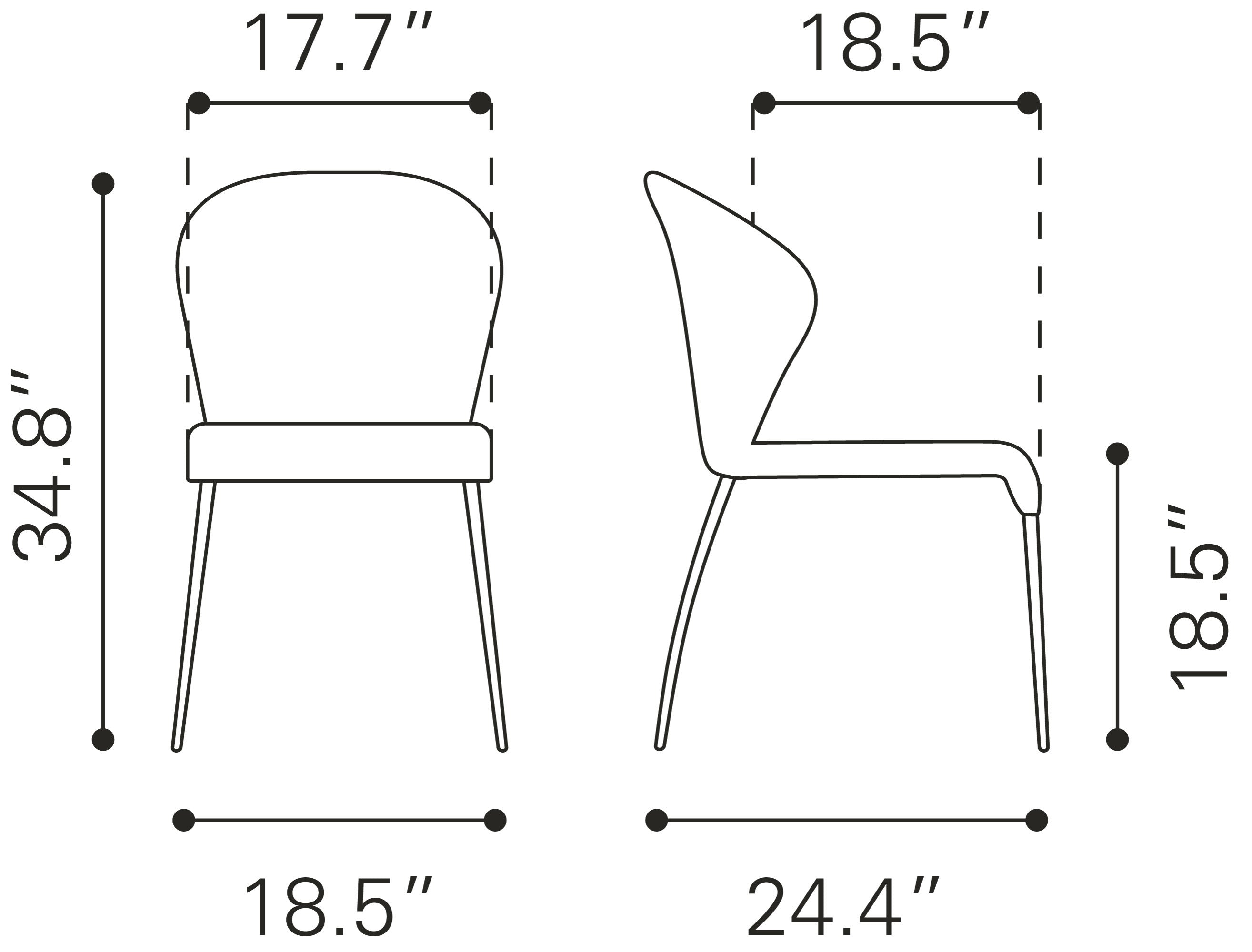 Oulu Dining Chair Graphite