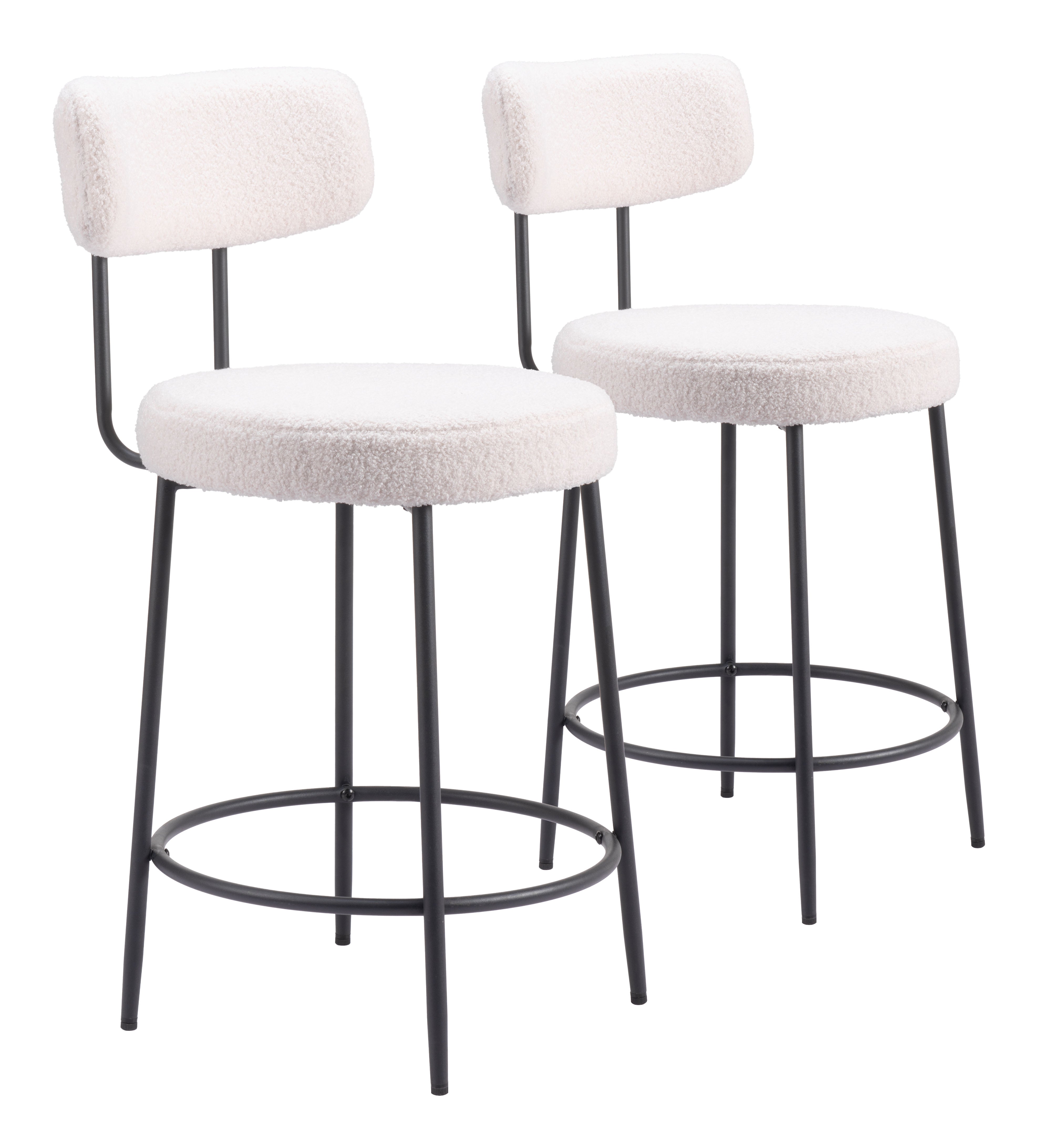 Blanca Counter Stool (Set of 2) Ivory