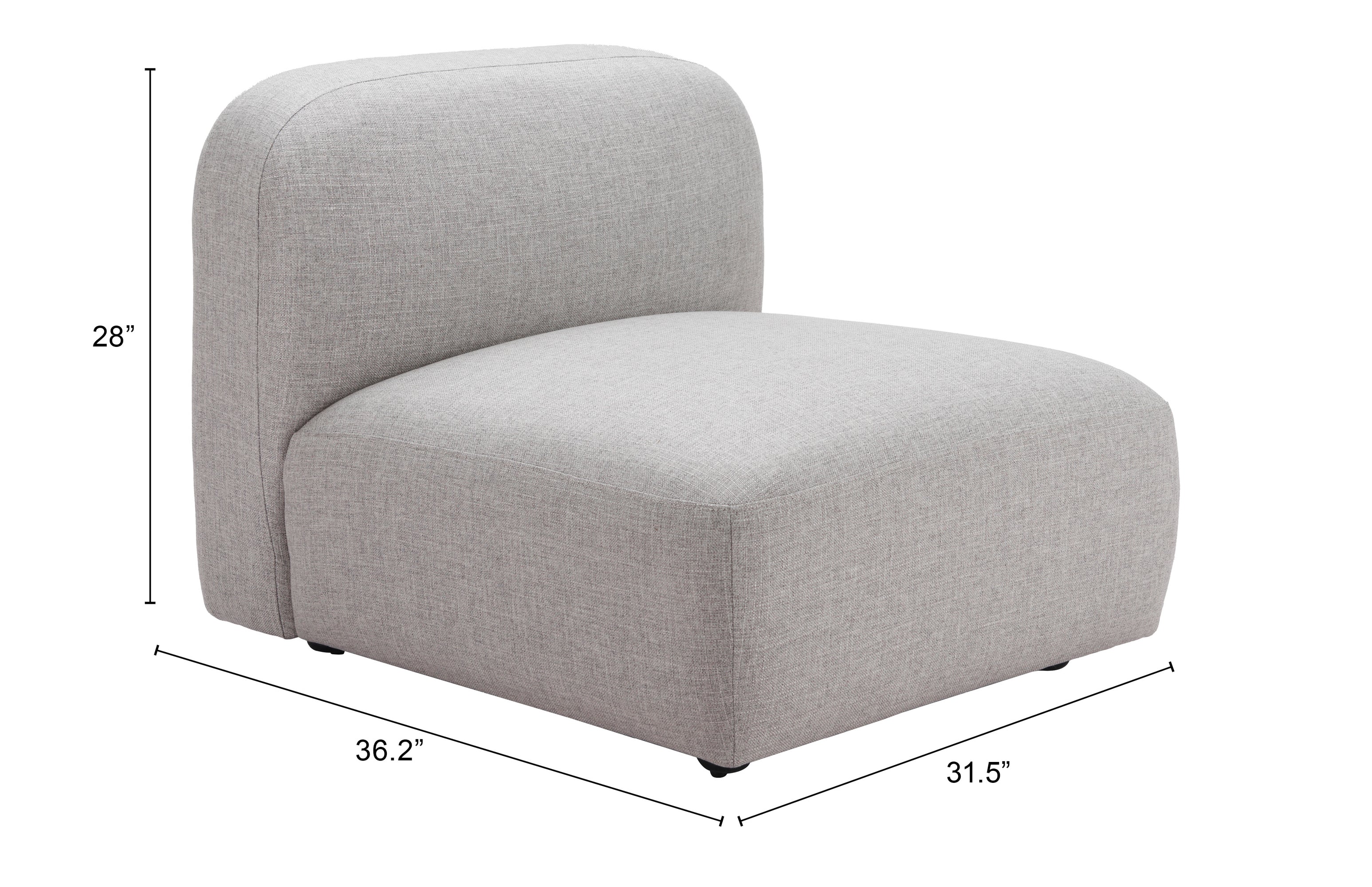 Biak Middle Chair Gray